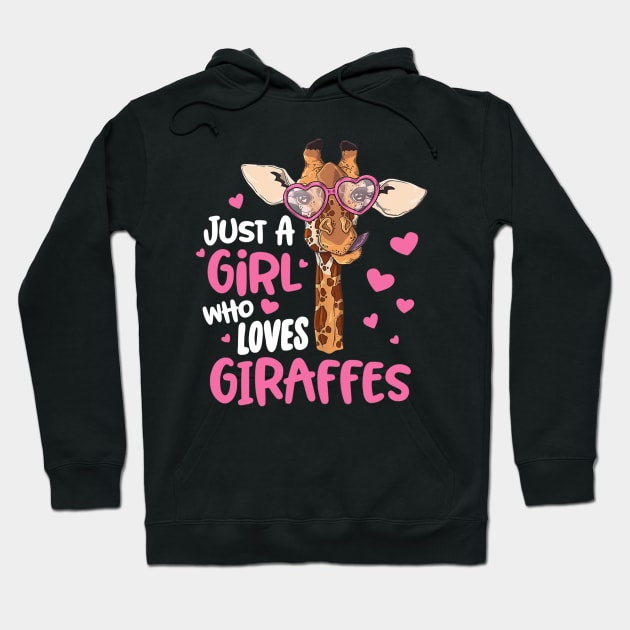 Just A Girl Who Loves Giraffes Hoodie by Ortizhw